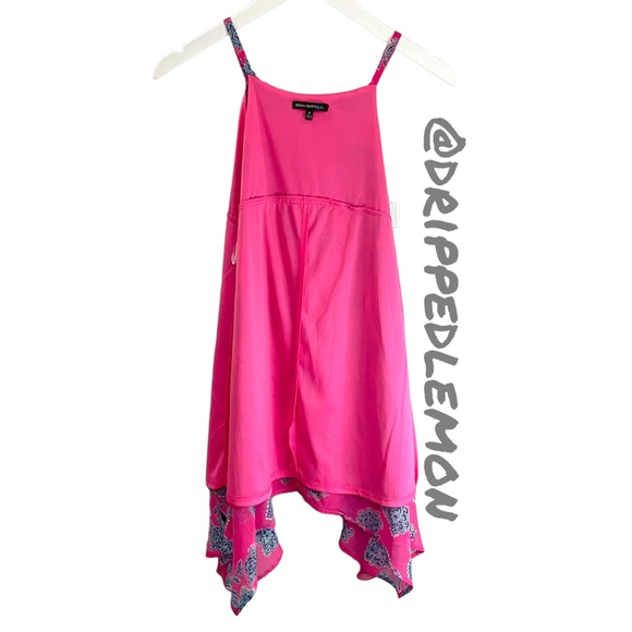 Sequin Hearts Girls Sz 10 Pink Ruffle Sleeveless Dress With Slip Church Dance 💃 - Picture 5 of 10